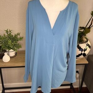 Vince Camuto Blue Tunic Blouse